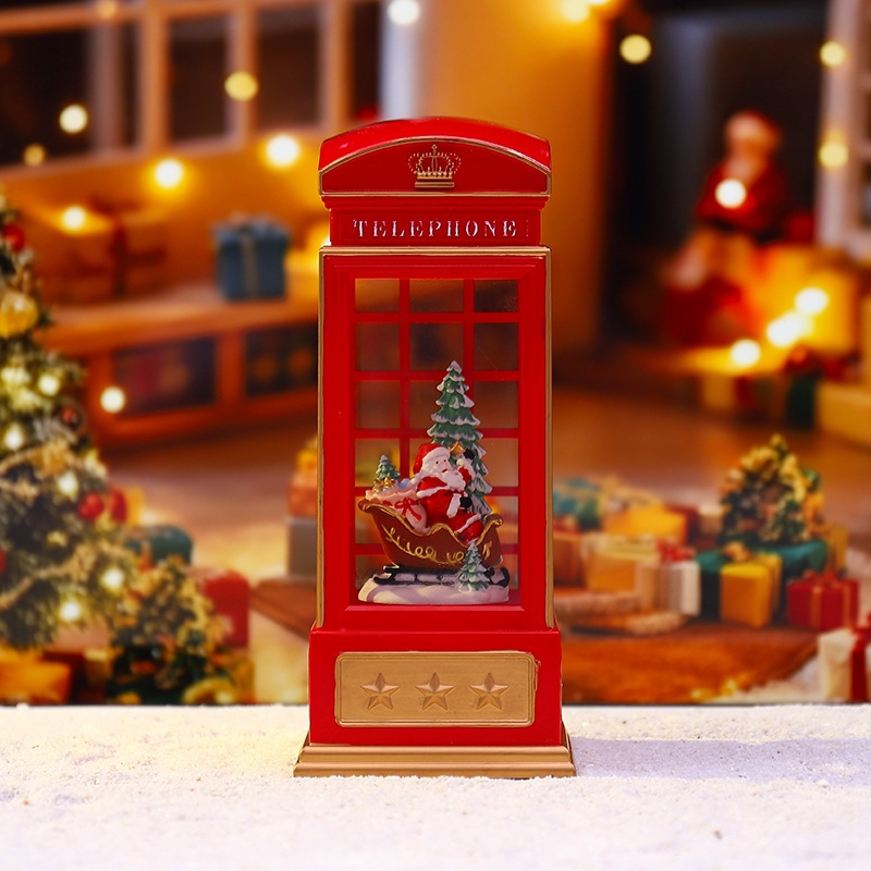 Christmas Phone Booth Night Li - Snow Globe Musical recension och pris