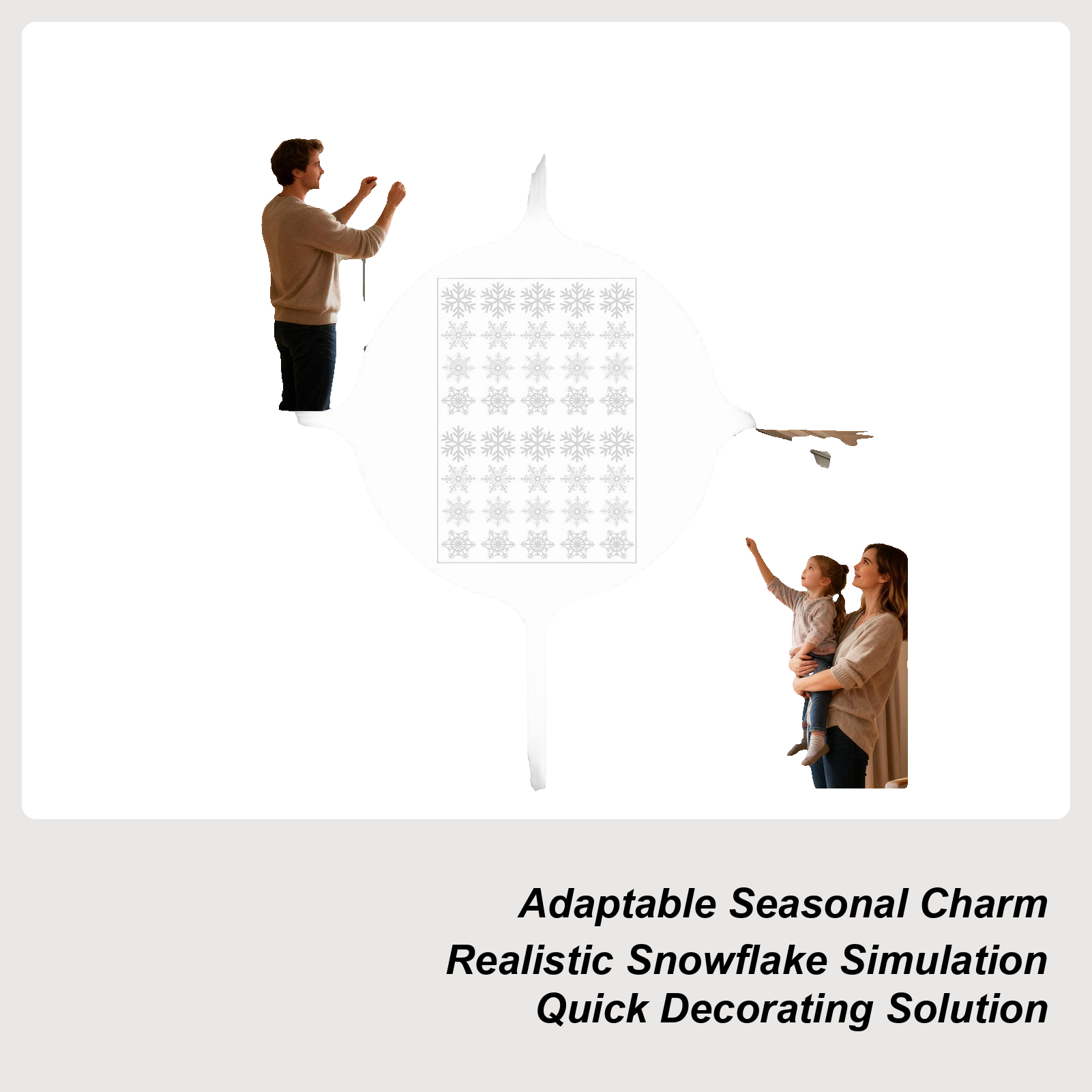Snowflake Window Clings Christ - Snowflake Window Decal recension och pris