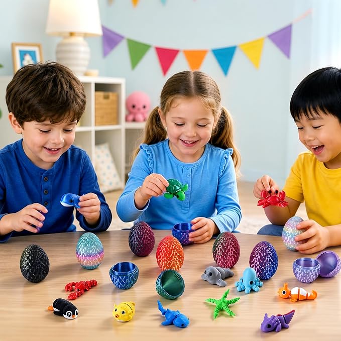 24pcs 3D Printed Surprise Egg  - Advent Calendar Gift recension och pris