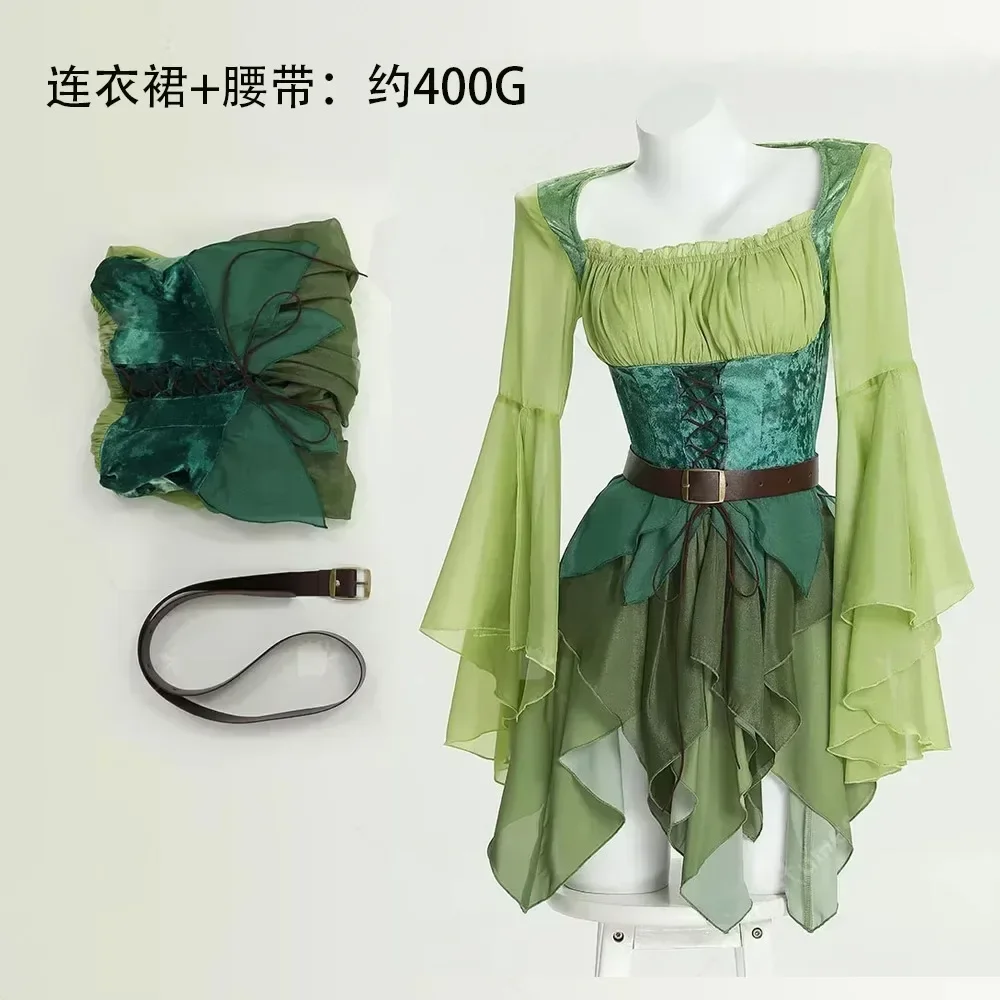 Women's Elf Medieval Green Fai - Elf Costume Christmas recension och pris