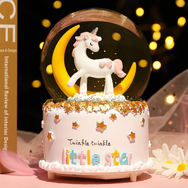 New Crystal Ball Music Box Gir - Snow Globe Musical recension och pris