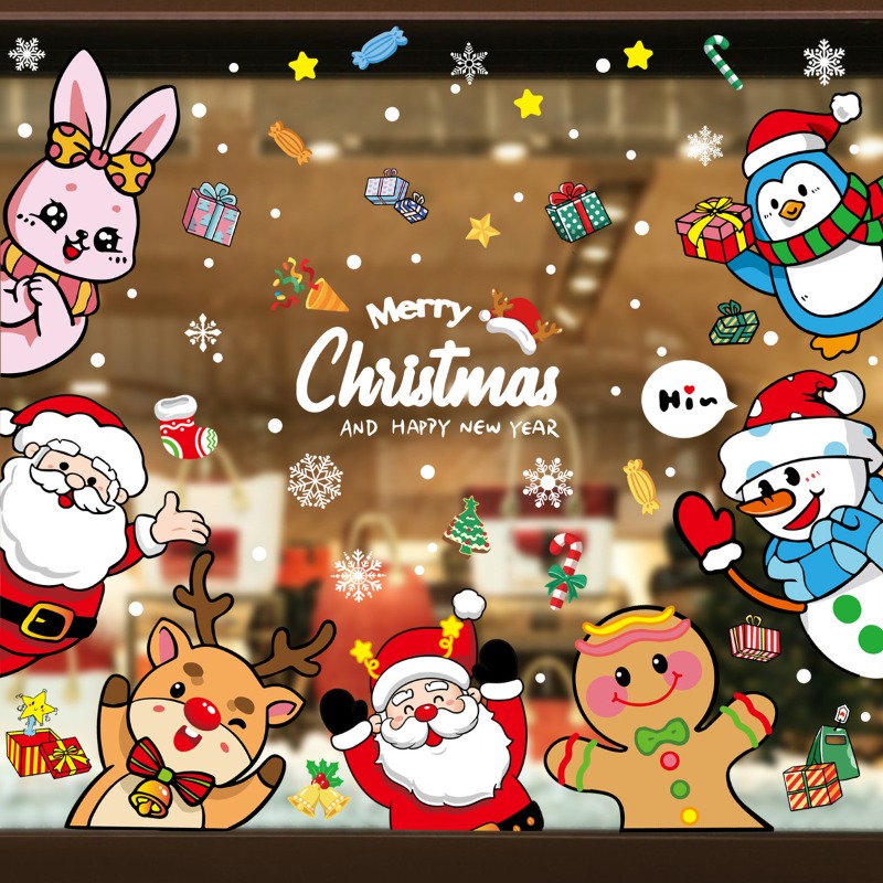 2025 Christmas Decorative Glas - Snowflake Window Decal recension och pris